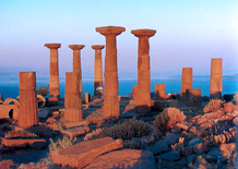 Breathtaking ruins on the beach at Assos