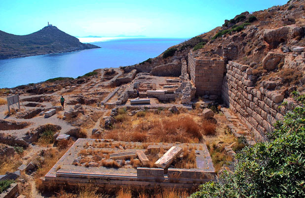 The beautiful coastal site of the ancient city of Knidos