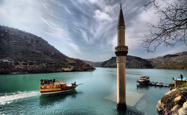 halfeti underwater mosque