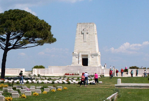 Lone Pine Cemetery for ANZAC casualties at Gallipoli